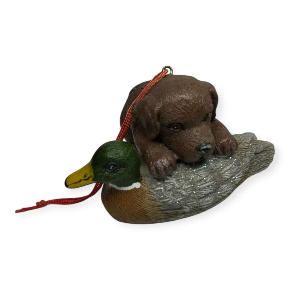Vintage Dog Christmas‎ Ornament Lot - Includes Bass Pro Ornament